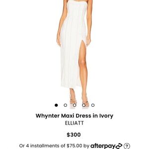 Elliatt Cream Spaghetti Strap Sleeveless Gown